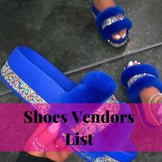 These shoe vendors manufacture items seen on Instagram, Pinterest, Etsy, etc. Trendy Shoes Fur Slides Bags + More! Due to the nature of our products, there is a strict no refund policy.Some vendors may require a business license/ resellers permit.All vendor lists are immediately delivered upon purchase.Please enter your correct email address at checkout. Vendors List, Shoe Business, Business License, Elegant Heels, Comfortable Flats, Slides Shoes, Fur Slides, Trendy Shoes, Stylish Sneakers