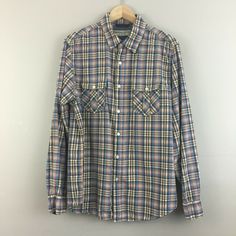 Heritage Nation Plaid Long Sleeve Shirt. Condition is "Pre-owned". Shipped with USPS First Class. Measurements are approximate Shoulders: 17-1/2” Pit to Pit: 24” Length: 29-1/2” Sleeve: 25-1/2” Brown Plaid Shirt, Plaid Long Sleeve Shirt, Long Sleeve Plaid Shirt, Brown Plaid, First Class, Plaid Shirt, Long Sleeve Shirt, Sleeve Shirt, Casual Button Down Shirt