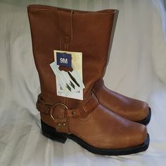 Masterson Boot Co. Cowboy Boots Neoprene Oil Resistant Womens Size 9 Medium Width Brand New, Still Has Tags Attached, But Has Some Scuffs, Marks, And Superficial "Wear" From Being In Storage Was Originally $199.99 Open To Offers! Casual Brown Mid-calf Boots With Reinforced Heel, Western Brown Moto Boots With Closed Toe, Western Style Brown Moto Boots With Round Toe, Western Style Brown Moto Boots With Closed Toe, Casual Boots With Wide Calf And Square Toe, Casual Wide Calf Boots With Square Toe, Western Leather Mid-calf Boots, Western Ankle-high Leather Mid-calf Boots, Brown Moto Boots With Reinforced Heel And Square Toe