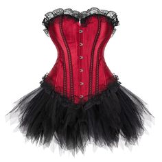 This Dress is fashionable for every occasion. the dress is made-to-order by professional tailors. You can choose from 50 colors, Regular sizes 2 to 16 and plus sizes 14w to 26W. Custom size is also available.. The product details: Color: Red, Decoration: Lace, Feature: Lace tutu dress,lace up corset, Gender: Women, Item Type: Bustiers & Corsets, Material: Polyester,Polyester Blends, Material Composition: Polyester, Obscene Picture: No, Pattern Type: Floral, Sexually Suggestive: No, Size: S-6XL p Red Corset Dress, Red Corset Top, Plus Size Gothic, Red Corset, Victorian Costume, Gothic Victorian, Overbust Corset, Fashion Plus Size, Women's Shapewear