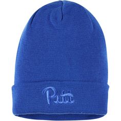 Add a solid Pitt Panthers accessory to your selection of cold weather gear with this Tonal cuffed knit hat from Nike. It features the Pitt Panthers logo embroidered on soft fabric in a primary team color. The snug fit also keeps heat in for continuous warmth. The Pitt, Panthers Logo, School Uniform Shoes, Panther Logo, Pitt Panthers, Cold Weather Gear, Swim Trends, Kids Trend, Mens Trends