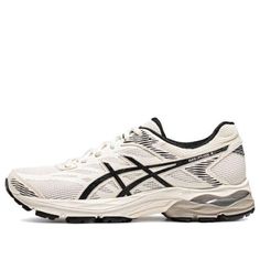 (WMNS) ASICS Gel-Flux 4 Marathon Running Shoes 'White Black' 1012B730-200 Asics Fade-resistant Sneakers For Light Sports, Sporty Asics Running Shoes Fade-resistant, Sporty Fade-resistant Asics Running Shoes, Asics Fade-resistant Running Shoes, Asics Running Shoes Fade-resistant, Fade-resistant Asics Running Shoes, Classic Asics Breathable Sneakers, Classic White Walking Shoes With Ortholite Insole, Asics Running Shoes With Ortholite Insole