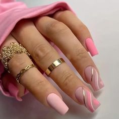 Matte Pink Nails Square Pink Nails Uñas Ideas, Nails Kit, Colorful Nails, Nails Pink, Pink Acrylic Nails, Acrylic Nails Coffin, Fancy Nails, Short Acrylic Nails