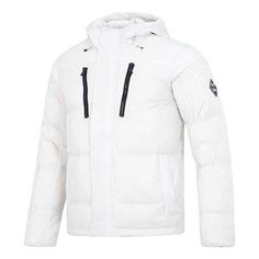 Under Armour Storm ColdGear Down Jacket 'White' 1375437-112 White Windproof Puffer Jacket, White Windproof Long Sleeve Puffer Jacket, White Windproof Puffer Jacket With Long Sleeves, Casual White Hooded Winter Jacket, Casual White Hooded Jacket For Winter, White Windproof Outerwear For Cold Weather, White Hooded Puffer Jacket For Streetwear, White Sporty Puffer Jacket, White Sporty Puffer Jacket For Streetwear