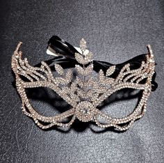 Stone : Premium AAA Grade Rhinestone Dimensions : 7.5" x 2.5" Elegant Masquerade Mask For Party, Elegant Fitted Masquerade Mask For Party, Silver Masquerade Mask With Rhinestones For Party, Elegant Rhinestone Masquerade Mask, Carnival Rhinestone Masquerade Mask, Elegant Masquerade Mask With Rhinestones For Carnival, Elegant Masquerade Mask For Formal Occasions, Glamorous Evening Masquerade Mask For Carnival, Glamorous Masquerade Mask For Carnival Evening