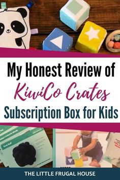 the title for my honest review of kiwi crate's subscription box for kids