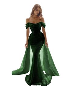 PRICES MAY VARY. 【Product Design】Glitter Off Shoulder 2-in-1 Detachable Train Understated Mermaid Prom Dress is a design for the modern lady who wants something traditional, but with a modern taste. This gown has beautiful glitter patterns throughout the dress. The neckline is strapless, but don't worry you are fully covered. They will be in awe looking at you walking down the aisle in this beautiful gown. People will be wondering where you get this gown from. And you will be the most beautiful Great Gatsby Prom Dresses, Mermaid Prom Dresses Sparkly, Long Ball Gown, Glamorous Evening Dresses, Winter Wedding Guest Dress, 2023 Prom, Robes D'occasion, Dresses Sequin, Detachable Train