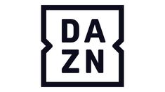 the logo for dazn is shown in black and white on a white background