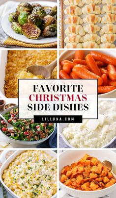 Every Christmas dinner needs delicious sides to complete it. Salads, vegetables, potatoes, or bread - this collection of Christmas side dishes has it all! #christmassidedishes #sidedishes #christmasdinner #christmas #christmasfood Xmas Recipes Dinner, Christmas Day Side Dishes, Christmas Eve Side Dishes, Starch Side Dish, Dinner Party Vegetables, Side Dishes For Christmas Dinner, Christmas Snack Recipes, Christmas Dinner Side Dishes, Christmas Side Dish