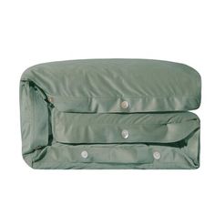 two green bags sitting side by side on top of each other, one with buttons