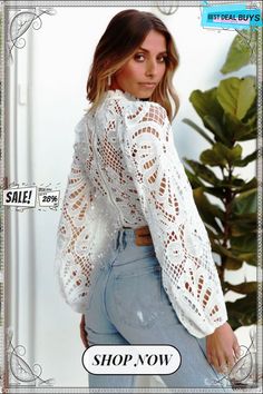 Elegant Women's Long Sleeve Lace Blouses Tops White Casual Crochet Hollow Out Turtleneck Stylish Cropped Shirts Female Pullovers Bohemian White Hollow Out Top, Summer Long Sleeve Tops With Crochet Lace, Long Sleeve Crochet Tops For Summer, Spring Long Sleeve Hollow Out Crochet Top, White Long Sleeve Tops With Hollow Out Details, White Long Sleeve Tops With Hollow Out, White Long Sleeve Top With Hollow Out, White Long Sleeve Top With Hollow Out Design, Long Sleeve Tops With Lace Patchwork For Beach