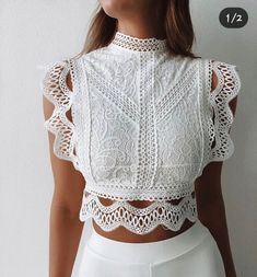 Frill Skirts, White Long Sleeve Dress, Top Ideas, Pretty Clothes, Mini Fashion, Spring Summer Outfits, Latest Fashion For Women, Online Clothing