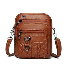 Category:Crossbody Bag; Embellishment:Zipper; Gender:Women's; Type:Mobile Phone Bag; Occasion:Daily; Material:PU Leather; Width:80; Closure Type:Zipper; Height:22; Function:Lightweight,Multi Carry,Large Capacity; Pattern:Solid Color; Listing Date:06/14/2024; Production mode:Self-produce; Length:17; Detachable strap:Detachable; Adjustable strap:Adjustable Faux Leather Crossbody Phone Bag With Zipper, Zippered Phone Shoulder Bag, Brown Leather Bag With Metal Zipper, Cheap Crossbody Bags, Mobile Phone Bag, Womens Crossbody Bag, Online Bags, Phone Bag, Red Brown