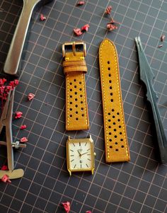 Handmade Rally Yellow Babele Leather Watch Straps, Classic Real Leather Watch Bands 18mm 20mm 22mm 24mm, and Customize Babele Leather: Where Sophistication Meets Texture Unveil the unique charm of Babele Leather, a captivating line that captures the essence of "linen" calfskin. Launched in 2020 by Tanneries Haas in France, this exquisite material boasts a surface finish that artfully mimics linen. Delicately waxed for subtle allure, Babele is crafted from full-grain calfskin, making it the perfe Bookmarks Diy, Handmade Watch Strap, Handmade Bookmarks, Zermatt, Watch Straps, Leather Watch Strap, Leather Watch Bands, Painting Edges, Da Nang