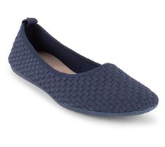 Experience the elegance and comfort of this ballet flat that perfectly blends style and practicality for any occasion. With its unique knit basket weave upper detail and a comfort sole designed for all-day wear, this flat is a chic addition to any wardrobe. From Danskin. Basket Weave Knit, Knit Basket, Blue Flats, Basket Weave, Ballet Flat, Womens Flats, Ballet Flats, Fashion Shoes, Fashion Beauty