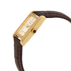 Light Champagne dial enhanced by gold-tone hands. Gold-tone stainless steel case with a brown leather band. Quartz movementu00a0u00a0 30 meters / 100 feet water resistanceu00a0u00a0 Fixed bezelu00a0u00a0 Scratch Resistant Mineral crystalu00a0u00a0 Solid casebacku00a0u00a0 Tang claspu00a0u00a0 Pull / Push crownu00a0u00a0 Case size 18.9 mmu00a0u00a0 Seiko SWR066 Essentials Watch. | Seiko Essentials Quartz Champagne Dial Watch SWR066 in Brown, Women's at Urban Outfitters Seiko Essentials, Leather Band, Stainless Steel Case, Brown Leather, Urban Outfitters, Champagne, Gold Tones, Stainless Steel, Band