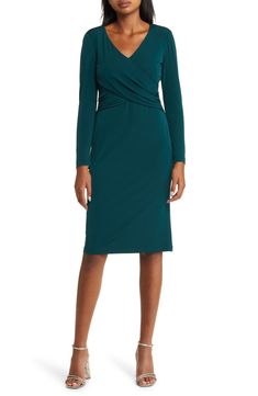 Cocktail Dress Nordstrom, Ruffle Long Sleeve, Mothers Dresses, Fall Wedding Dresses, Ruched Bodice, Sleeve Midi Dress, Long Sleeve Midi, Party Guests, Long Sleeve Midi Dress