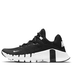 Nike Free Metcon 4 CZ0596-010 Nike Free Metcon 4, Nike Free Metcon, Nike Training Shoes, Black And White Sneakers, Nike Metcon, Running Shoes Sneakers, Black White Fashion, Training Shoes, Stylish Sneakers