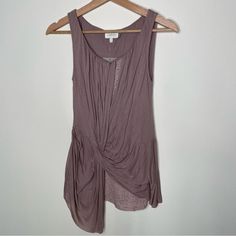 New With Tags! Anthropologie Deletta Tank, Size Xs. Mauve In Color, Asymmetrical With Multi Texture Pieces. Approx. Measurements- Pit To Pit- 12 Length- 25 Bundle And Save Chic Mauve Tops For Day Out, Fitted Mauve Summer Top, Fitted Mauve Top For Summer, Purple Sleeveless Top For Day Out, Sleeveless Purple Top For Day Out, Mauve Sleeveless Casual Top, Chic Fitted Mauve Tops, Fitted Chic Mauve Tops, Chic Mauve Slim Fit Tops