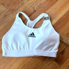 Adidas Dont Rest Alphaskin Padded White Womens Sports Bra Xl Nwt Fast Shipping White Adidas Activewear For Workout, Adidas White Activewear For Workout, Sporty White Bra Friendly Tops, Casual White Compression Sports Bra, White Fitted Sports Bra With Medium Support, Fitted White Sports Bra With Medium Support, Sporty White Activewear With Medium Bust Support, White Sports Bra With Medium Support Padding, White Sporty Activewear With Medium Bust Support