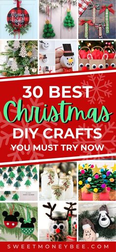 Easy and simple DIY Christmas crafts for kids and adults to make this holiday. These holiday crafting ideas are inexpensive and make the perfect Christmas gift ideas! Check out these cute Christmas decorations and holiday gifts! Easy Diy Christmas Crafts, Diy Christmas Crafts For Kids, Season Craft, Christmas Diy Crafts, Christmas Home Decorations, Christmas Advent Calendar Diy, Diy Christmas Crafts, Cute Christmas Decorations, Easy Holidays Crafts