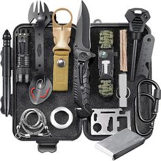 Gifts for Men Dad Him Birthday Christmas Fathers Day, Cool Gadget/Survival Gear  | eBay Stocking Stuffers For Boys, Camping Accesorios, Top Gadgets, Emergency Survival Kit, Camping Gadgets, Paracord Survival, Boys Toys, Hunting Accessories, Wilderness Survival