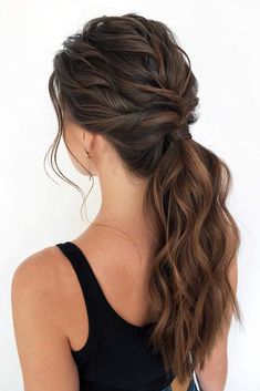 The Most Creative And Fascinating Ponytail Hairstyles One Could Ever See ★ Fancy Ponytail, Hair In A Ponytail, Cute Ponytail Hairstyles, High Ponytail Hairstyles, Ponytail Hairstyles Easy, Cute Ponytails, Hairstyle Tutorials, Haircut Styles, A Ponytail