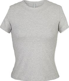 Jersey T Shirt, Stretch Cotton, Light Gray, Heather Grey, Light Grey, Collage, Grey, T Shirt, Pins