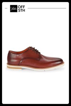 Exclusively At Saks Off Fifth. Leather Upper Almond Toe Lace Up Lining: Synthetic Synthetic Sole Imported. Center Core - M Pl Shoes > Saks Off 5th. Saks Fifth Avenue. Color: Burgundy. Size: 13. Leather Derby Shoes With Almond Toe And Branded Insole, Leather Derby Shoes With Textured Sole And Plain Toe, Leather Derby With Textured Sole And Round Toe, Low-top Leather Dress Shoes For Business Casual, Semi-formal Low-top Leather Oxfords, Semi-formal Low-top Leather Shoes, Elegant Leather Low-top Oxfords, Pointed Toe Dress Shoes With Leather Footbed For Derby, Leather Derby With Textured Sole For Business Casual