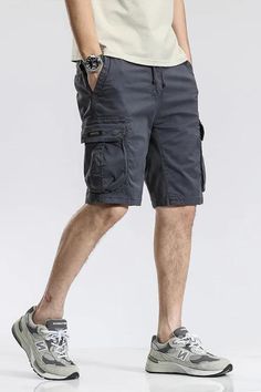 Style: Casual  Pattern Type: Solid Applicable Season: summer Material: COTTON Pant Style: regular Fit Type: regular Gender: MEN Waist Type: MID Item Type: shorts   Length: knee length Closure Type: Elastic Waist Decoration: Pockets Casual Knee-length Bermuda Shorts With Built-in Shorts, Summer Outdoor Cargo Shorts With Cargo Pockets, Summer Cargo Shorts With Cargo Pockets For Outdoor, Gray Cotton Shorts For Outdoor Activities, Summer Outdoor Shorts With Pockets, Gray Cargo Shorts With Pockets For Outdoor, Cotton Shorts For Summer Outdoor Activities, Gray Cotton Cargo Shorts For Summer, Cotton Athletic Shorts For Outdoor