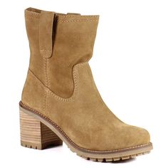 Khloee May Lug Sole Booties, Suede Block Heels, Chunky Block Heels, Comfortable Boots, Pull On Boots, Brown Ankle Boots, Lug Sole, Suede Booties, Short Boots