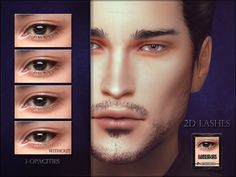 an image of the face of a man with different facial features and eyeshades