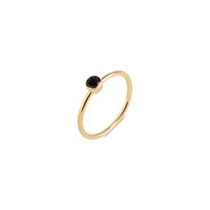 Featuring a classic shape and sharp black onyx stone, the minimalist Leona circle ring offers a simple, yet chic shortcut to instant style. For an edgier look, combine this ring with other stackable rings in our collection. 24K gold plated sterling silver Our pieces are handcrafted and our stones are natural so every piece is beautifully unique Elegant Onyx Rings For Everyday Wear, Minimalist Black Round Band Ring, Minimalist Stackable Black Rings, Minimalist Round Midi Rings With Bezel Setting, Minimalist Gold Onyx Ring, Elegant Black Everyday Stackable Rings, Minimalist Black Stackable Rings With Round Band, Black Minimalist Stackable Rings, Minimalist Black Stackable Rings