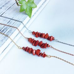 ❤Thanks a lot for your visiting and hope you have a nice shop. Any question, please feel free to contact me, I'll help you solve it:) ❤Gemstones are included in the total necklace length.❤ ♥ Buy any 2 items & Get 1 FREE 💰 CODE: GET1FREE Put all 3 items in your cart and apply coupon at checkout to receive 33% discount. This coupon allows 1 item of equal or lesser value to be free of cost.🎈 ❤Natural Red Jasper necklace. About：3.5 cm. ❤Red Jasper Healing Properties: The stone of nurturing, he Red Spiritual Pendant Crystal Necklaces, Red Spiritual Crystal Pendant Necklace, Spiritual Red Crystal Pendant Necklace, Red Crystal Pendant Necklace With Natural Stones, Red Natural Stone Crystal Pendant Necklace, Red Crystal Necklace With Natural Stones For Gift, Red Crystal Necklaces With Gemstone Beads For Gift, Red Crystal Necklace With Gemstone For Gift, Red Necklaces With Natural Stones For Gift