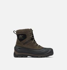 The Buxton  Lace Boot Combines Sneaker Style With Winter Boot Warmth. Waterproof Suede And Rubber Upper With 200G Insulation For Comfort. Sorel Boots Men, Mens Waterproof Boots, Short Winter Boots, Sorel Winter Boots, Warm Winter Boots, Fashionable Snow Boots, Sorel Boots, Waterproof Winter Boots, Ankle Boots Flat