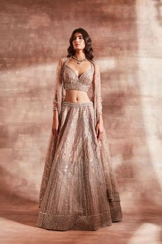 Cut Sleeves Blouse, Studio Iris, Blouse Organza, Simple Suit, Lehenga And Blouse, Organza Bridal, Crystal Work, Fashion Designer Studio, Organza Lehenga