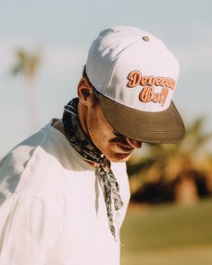 Hats For Men Trendy, Raised Embroidery, Golf Hat, Golf Hats, Mens Golf, Old English, Golf Outfit, Cafe Racer, Orange Color