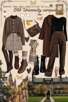 Autumn Outfits Corduroy, Fall Aesthetic Fits 2024, Bookish Fall Outfits, Plaid Academia Outfit, English Cottage Style Outfit, Dark Librarian Aesthetic Outfit, Grungy Preppy Outfits, Autumn Trip Outfit, London In The Spring Outfits