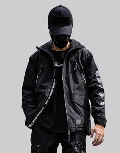 Techwear Winter Jacket Techwear Ninja, Techwear Cyberpunk, Techwear Jacket, Techwear Outfits, Comfy Jackets, Technical Clothing, Personal Belongings, Body Warmer, Cold Season