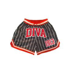 Product Description  HAS POCKETS - Embroidered graphic on front of shorts  - 100% Polyester TRICOT MESH.  - MOISTURE WICKING material.  - Solid liner.  - 2 Ply / Elastic Waist / Drawstring.  - Extra Long Rise. SIZING  5 inch inseam