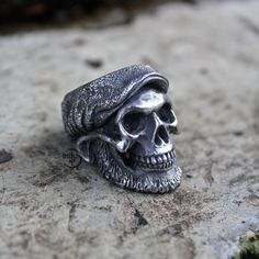 Article name : BARFLY Environmentally friendly metal made with passion and great attention to detail 🔨 Limited only 100 pcs will be produce : handmade skull rings Very comfortable to wear daily and in any occasion 🖤💍 Shipped from Jakarta, Indonesia Standard shipping use USPS ( US Customers ) Singapore post ( Rest of the world ) Express shipping use DHL Express Note : Please put a phone number in a note for DHL Express, it needs to require. Office number or any number will be fine. Thank you f Irish Skull, Handmade Skulls, Skull Rings, Biker Rings, White Brass, Three Rings, Skull Ring, Dhl Express, Halloween Gifts