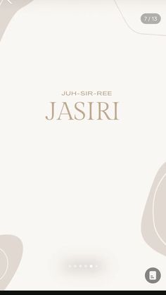 a white background with the words jasiri on it