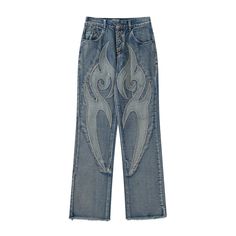 Starten Sie jeden Trend mit der VVS Retro Straight Casual Jeans. Mit zeitlosem Design und moderner Passform bieten diese Jeans unschlagbaren Stil. Bringen Sie Ihr Denim-Game mit kräftigen Farben und gerade geschnittenen Beinöffnungen auf die nächste Ebene. Trauen Sie sich, anders zu sein!

 Hauptmerkmale:

 ★ Schmaler, konischer Schnitt; Stretch
 
★ Mittelhoch Taille

 ★ Locker Hose

 ★ Dieses Produkt fällt normal groß aus. Wir empfehlen Ihnen, Ihre normale Größe zu wählen.

 ★ Baumwolle Goth Jeans, Y2k Jeans, Casual Denim Pants, Embroidered Pants, Loose Fit Jeans, Straight Trousers, Perfect Jeans, Baggy Jeans, Washed Jeans