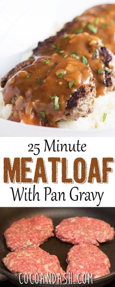 meatloaf with pan gravy is an easy and delicious meal for the whole family