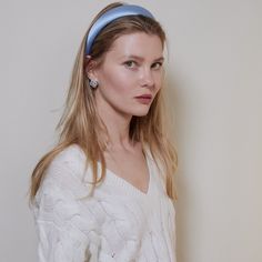 The Penelope headband is made from satin and features a classic band design that is enhanced by its elegantly rounded shape. ∙ Handmade   ∙ Approx. 3 cm in width   ∙ Covered with grosgrain ribbon   ∙ Cotton dust bag included   ∙ Spot clean only   We advise all headbands to be stored in their dust bag when not being used, to preserve their condition. It is important to avoid exposing it to water, perfume, and other substances, including hairspray, which should only be applied prior to wearing the headband. Thick Headband, Thick Headbands, Festival Headband, Satin Headband, Water Perfume, Padded Headband, Band Design, Boho Headband, Turban Headbands