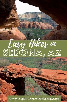 the cover of easy hikes in sedona, arizona