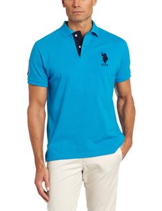 PRICES MAY VARY. Large pony contrast stitch embroidered on left chest Two button contrast color placket Slim fit Vent at hem has contrast color taping; back longer than front Cotton Polo Shirt With Contrast Collar, Blue Cotton Polo Shirt With Contrast Collar, Blue Polo Collar Top With Contrast Trim, Cotton Shirt With Contrast Collar, Short Sleeve, Cotton Shirt With Contrast Collar And Short Sleeves, Blue Cotton Tops With Contrast Trim, Blue Cotton Top With Contrast Trim, U.s. Polo Assn., Slim Fit Polo Shirts