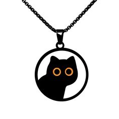 PRICES MAY VARY. Exclusive design:The perfect gift for a cat lover, the unique design is sure to effortlessly reflect your thoughtfulness. Product Dimensions:The pendant measures 1.1x1.1 inches, the chain is 23.6 inches long, and the chain length is adjustable. Material:Made of high-quality alloy materials, overall high-end and tasteful, low allergenicity, and will not rust. Best Gifts:Jewelry is the ideal gift for cat lovers of all ages. The cat necklace are popular choices among women, espe Ca Black Themed Necklace For Halloween, Halloween Themed Black Necklace, Themed Black Necklace For Halloween, Spooky Black Necklace For Gift, Black Novelty Jewelry For Gifts, Themed Black Jewelry As Gift, Themed Black Jewelry Gift, Black Witchy Necklace For Gift, Spooky Black Jewelry Gift