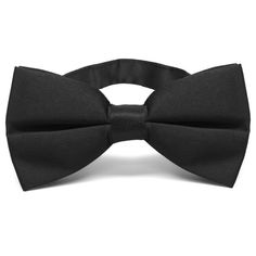 If you're looking for a bit larger bow, our extra wide bow tie is it. The bow measures 2.5-inches high and 5-inches across. While it's not overly large, the size may be better proportioned compared to our standard bow ties that are sized for men, women and teens. The pre-tied collar attaches securely around the neck via an adjustable band collar that expands to fit neck sizes from 12- to 21-inches. Complete your look by adding a matching pocket square.We recommend this shade for a standard black Classic Adjustable Solid Bow, Classic Adjustable Solid Color Bow, Solid Black Tie With Decorative Bow, Black Tie Classic Bow Tie, Classic Adjustable Bow With Bow Tie Back, Classic Pre-tied Butterfly Knot Bow Tie, Classic Adjustable Bow With Detachable Feature, Adjustable Black Bow Tie For Father's Day, Classic Bow With Butterfly Knot