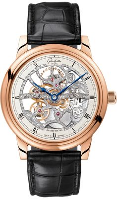 Glashutte Original Senator Manual Winding Skeletonized Edition 1-49-18-01-05-30 Glashutte Original, Corps Parfait, Skeleton Watches, Acanthus Leaves, Vacheron Constantin, Fine Watches, Men's Watches, Luxury Watches For Men, Beautiful Watches